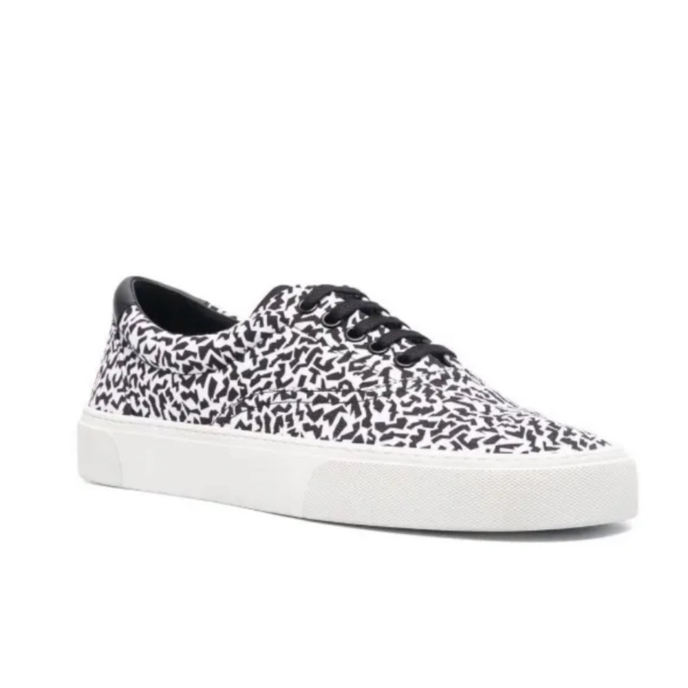 Saint Laurent Black and White Women's Sneakers